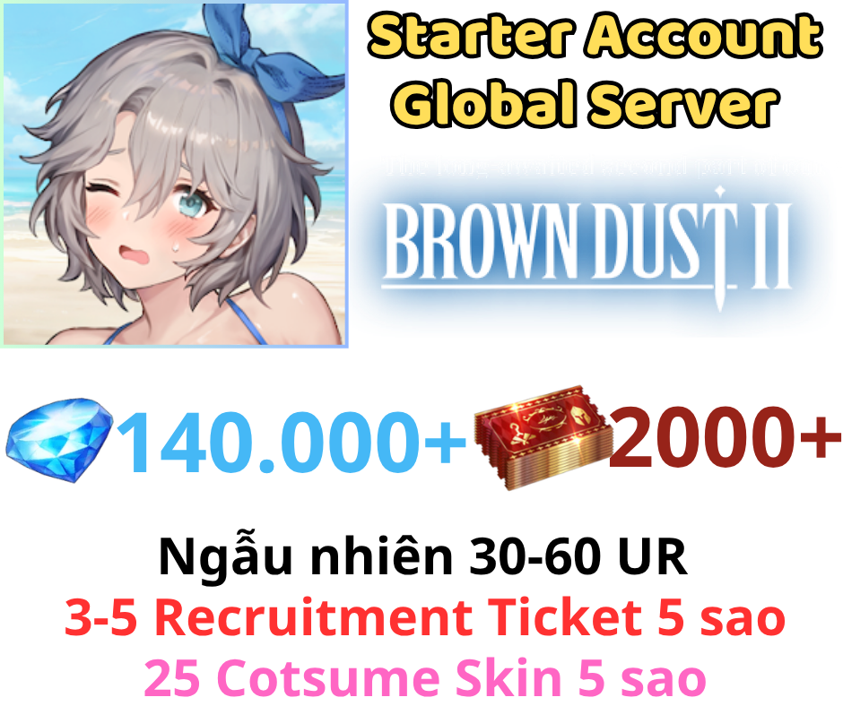 Brown Dust 2 140K+ Gem
